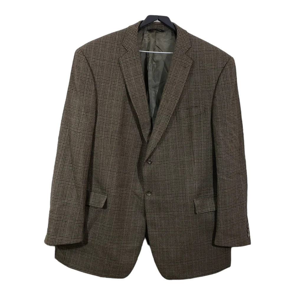 Botany Five Hundred Plaid Lambswool Blazer Jacket - Picture 2 of 16